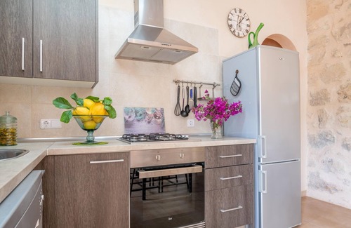 Sant Joan House | Vacation Home Son Goday with Mountain View, Pool, A/C, Wi-Fi & Terrace; Pet-Friendly