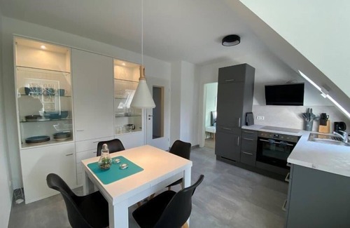 Nebel Apartment | Vacation with dog/Upper floor apartment with terrace, for up to 3 people