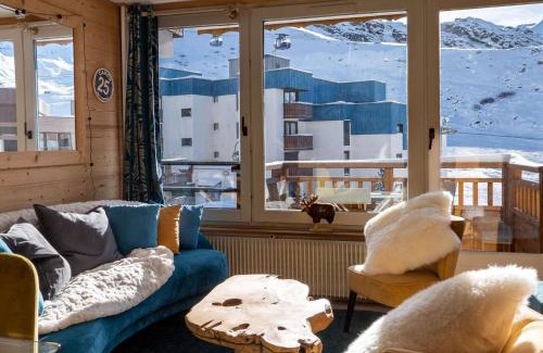Val-Thorens Apartment | Val Thorens - Appt 6 pers rénové, 2 chambres, WiFi, loc. à skis, proche pistes - FR-1-637-28