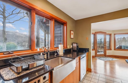Stowe Hollow House | Valley View: 5 br, huge deck, pond, fireplace, woodstove, a/c