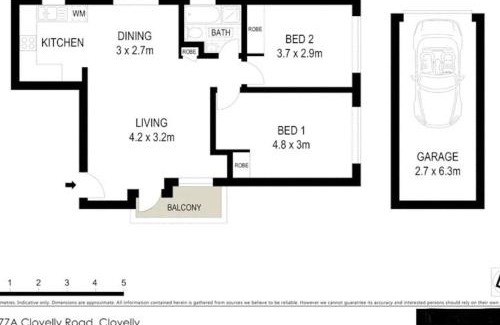 Clovelly Apartment | VELLY-Modern Light 2BR Moments from Clovelly Beach