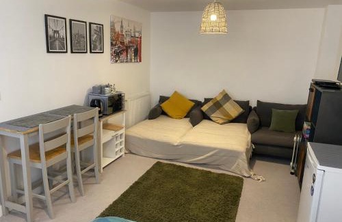 Newhaven House | Very Large Double Room with Corner Sofa, Sky TV, Netflix etc, Fridge and Microwave