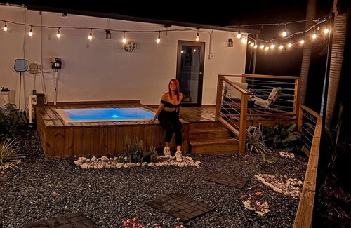 Jaguey House | Vibra Del Campo with a hot tub