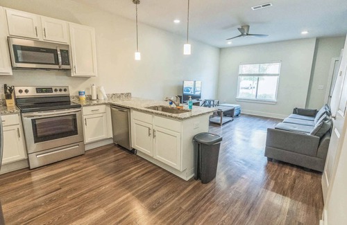 Clemson House | Vibrant Townhome with Gym +Work Desk