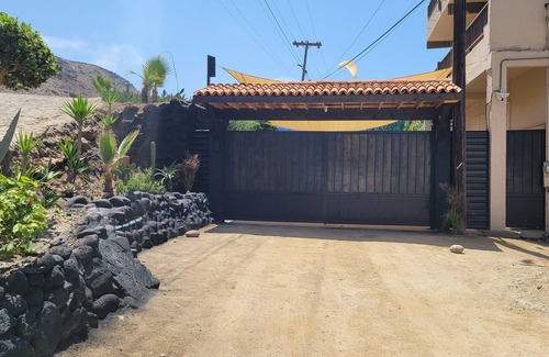 La Fonda House | Views to teh ocean and very big outfdoor patio with fire place