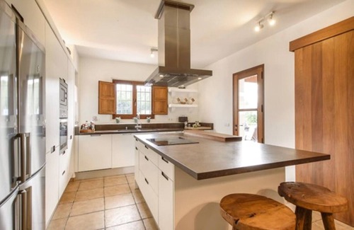Santa Gertrudis Villa | Villa Dalt S Era with Mountain View, Wi-Fi, Air Conditioning, Pool & Garden
