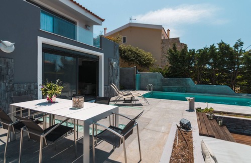 Palaia Fokaia Villa | Villa Adam ,Very Close to the Temple of Poseidon. Private Pool next to the beach
