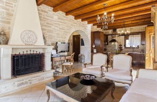 Magnisia Villa | Villa Alea, Luxury stone villa with private pool and delicate decoration.