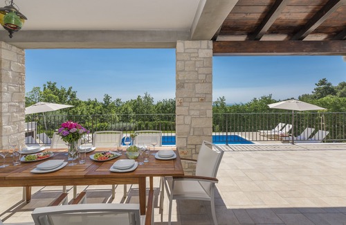 Strpacici Villa | Villa Babudri with Sea View, Pool, Sauna and Jacuzzi
