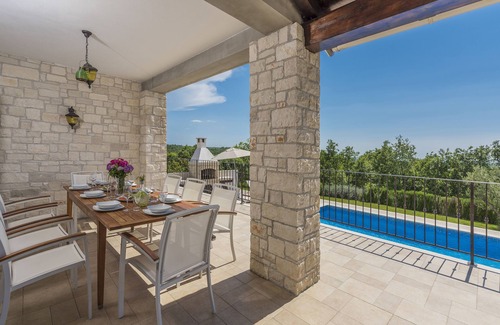 Strpacici Villa | Villa Babudri with Sea View, Pool, Sauna and Jacuzzi