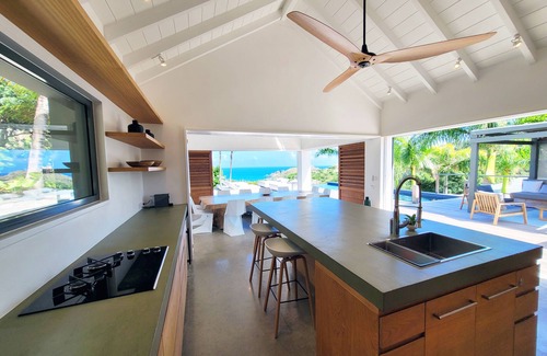 Petit Cul De Sac Beach Villa | Villa Coco Rock | Ocean View - Located in Wonderful Petit Cul de Sac with Private Pool