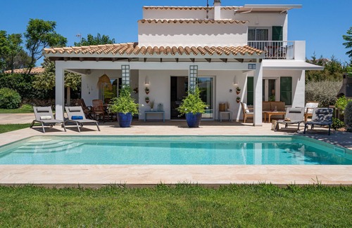 Binisafua Villa | Villa El Olivo Menorca with Sea View, Wi-Fi, Pool, Garden & Terraces; Parking Available