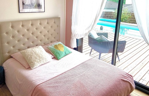 Bonnetan Villa | Villa en Bois Avec Piscine au sel à 15 min de Bordeaux