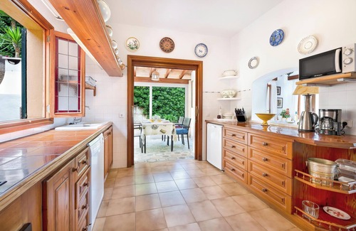Cala Mandia Villa | Villa Es Mirador with Sea View, Wi-Fi, A/C, Terrace & Garden; Parking Available