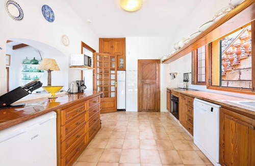 Cala Mandia Villa | Villa Es Mirador with Sea View, Wi-Fi, A/C, Terrace & Garden; Parking Available