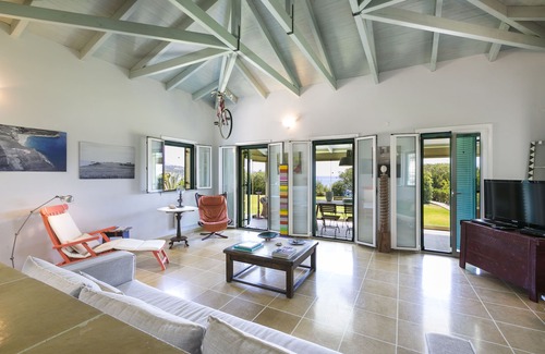 Svoronata Villa | Villa Gaia: Colourful, Artistic, Seaside Villa - Sleeps 10 - Private Pool