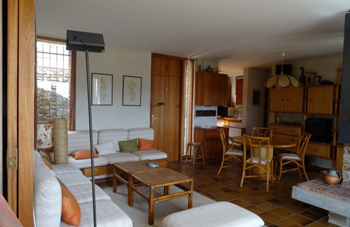 Cap Benat Villa | Villa Gaou Benat 2 levels independant. 10 people sea ​view heated pool
