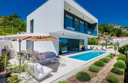 Orasac Villa | Villa Garden Rose - Spectacular Sea View and Exclusive Privacy
