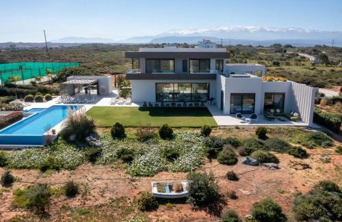 Stavros Villa | Villa Gardenia, villa de luxe avec piscine à débordement
