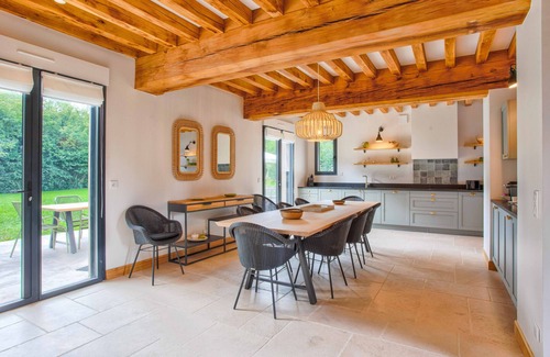 Tourgeville Villa | Villa Giverny - New Norman house in a well-kept garden