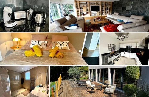 Quimperle Villa | Villa Kerroc'h, Élégante, Cadre Idyllique, Étang, 2-8 Personnes