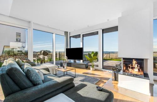 Olpenitz House | Villa King Erste Lage, Dachterrasse, Meerblick, Carport, Kamin, Sauna, Terrasse, Aussenrolllaeden