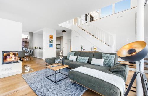 Olpenitz House | Villa King Erste Lage, Dachterrasse, Meerblick, Carport, Kamin, Sauna, Terrasse, Aussenrolllaeden