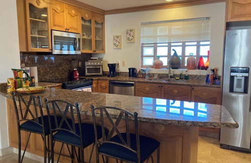 Flamingos Resort | Villa La Estancia remodeled 4th fl. BradAndJoeyRentals. Huge balcony