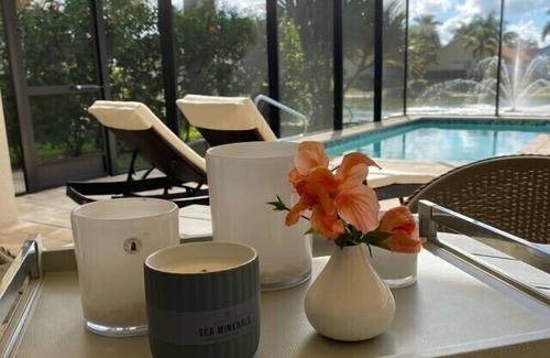 Moon Lake Villa | Villa Louise with pool, south-facing terrace and lake view