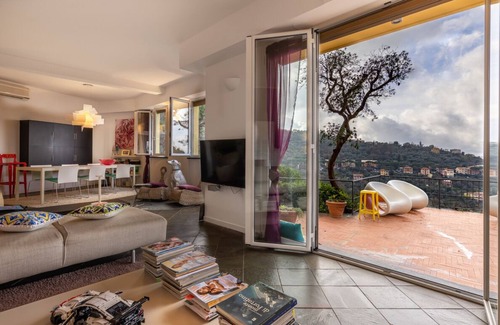 Camogli Villa | Villa Meridiana luxury property in Camogli, swimming pool, staff included