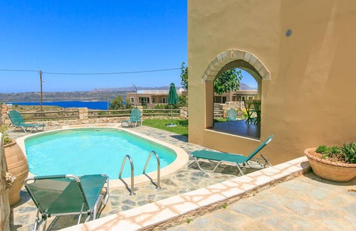 Megala Chorafia Villa | Villa Neria: Large Private Pool, Sea Views, A/C, WiFi