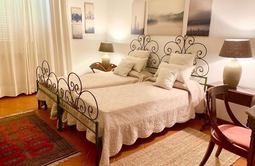 Porto Ercole Villa | Villa Pimpinnacolo: A splendid garden with swimming pool and breathtaking views