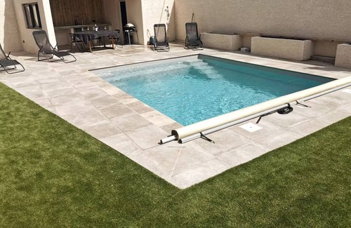 Montagnac Villa | Villa quiet swimming pool near the sea small cinema room