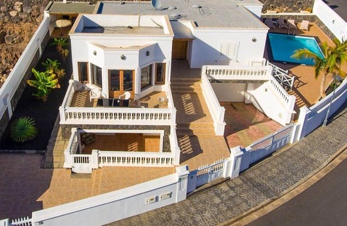 Puerto Calero Villa | Villa Ramos Dos: Large Heated Private Pool, Sea Views, A/C, WiFi
