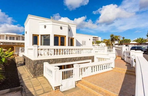 Puerto Calero Villa | Villa Ramos Dos: Large Heated Private Pool, Sea Views, A/C, WiFi