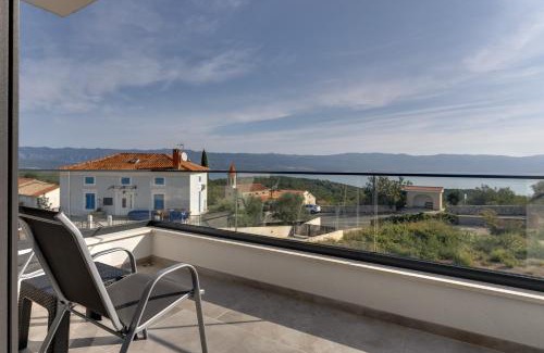 Risika Villa | Villa Rosemary -semi-detached villa with a pool and a panoramic view, close to a sandy beach - by TRAVELER tourist agency Krk