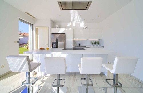 Krk Villa | Villa Sia with heated pool, Seaview, garage & E-bikes