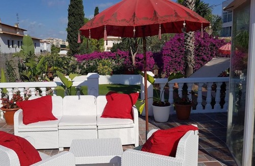 Sitges Villa | Villa Sitges Palm Garden: 5 minutes walking from beach. Amaizing Garden/Outdoor