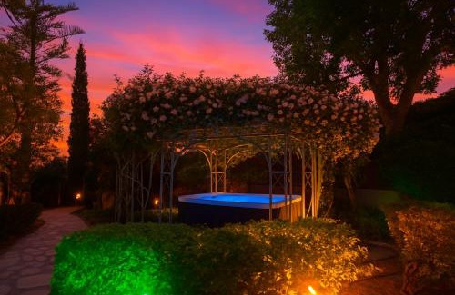 Filerimos Villa | Villa Small Paradise private pool, jacuzzi, BBQ, complete privacy