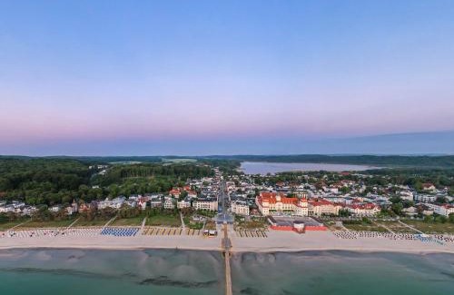 Binz Villa | Villa Strandidyll Apartment 3, Balkon mit Meerblick