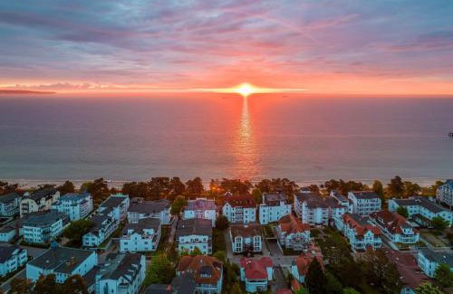 Binz Villa | Villa Strandidyll Apartment 3, Balkon mit Meerblick
