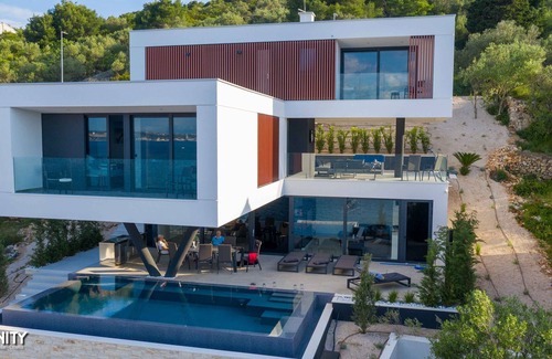 Municipality of Kali Villa | Villa Trinity direct on sea with private pool