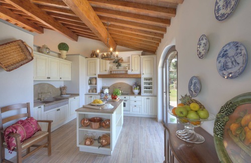 Montaione Villa | Villa with A/C, private pool, internet, TV, patio, panoramic view, parking, close to San Gimignano