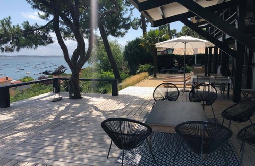 Cap-Ferret House | Villa with panoramic bay view - infinity pool and sauna