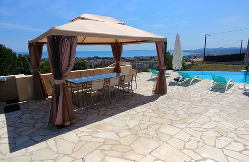 Cagnes-sur-Mer Villa | Villa with panoramic sea view and private pool
