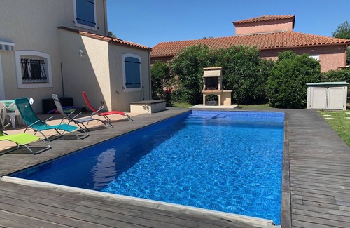 Elne Villa | Villa with private pool, AC, 3 bdr, garden, parking and WIFI in Elne