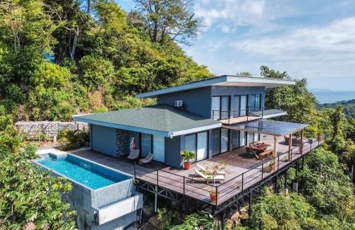 Paquera Villa | Villa with Stunning Isla Tortuga Ocean View, Near Curu Park & Ferry in Blue Zone