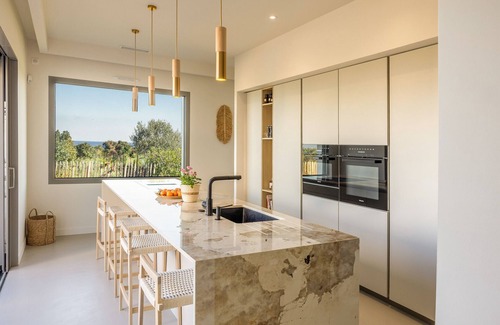 Prunete Villa | Villa Yaya, magnificent architect-designed villa with heated swimming pool and sea views.
