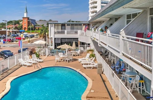 Virginia Beach Apartment | Virginia Beach Oceanfront Studio, Boardwalk, Balcony, Beach, Pool