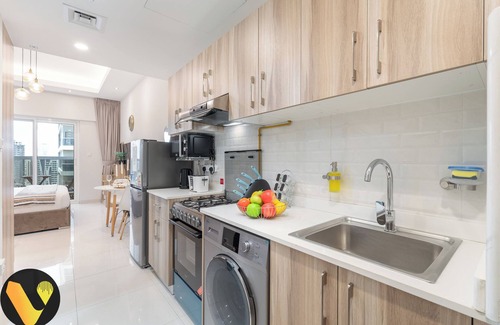 Dubai Sports City Apartment | Vogue Studio at Hera Tower Sports City
